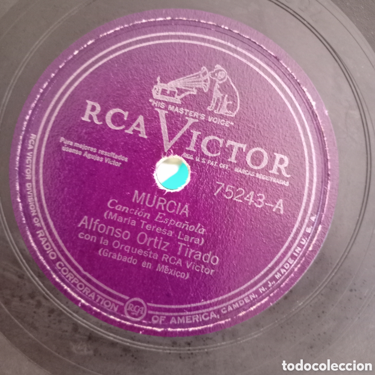 Discos de pizarra: ALFONSO O. TIRADO- MURCIA-GRANADINAS - Foto 2