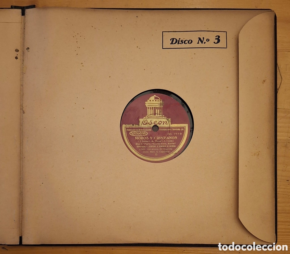 Discos de pizarra: Albun Zarzuela MOROS Y CRISTIANOS - Foto 5