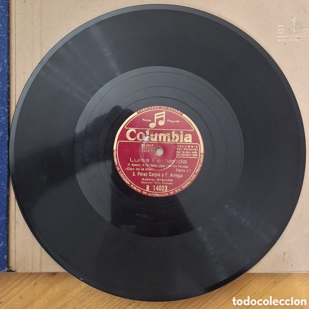 Discos de pizarra: Albun Zarzuela LUISA FERNANDA - Foto 3