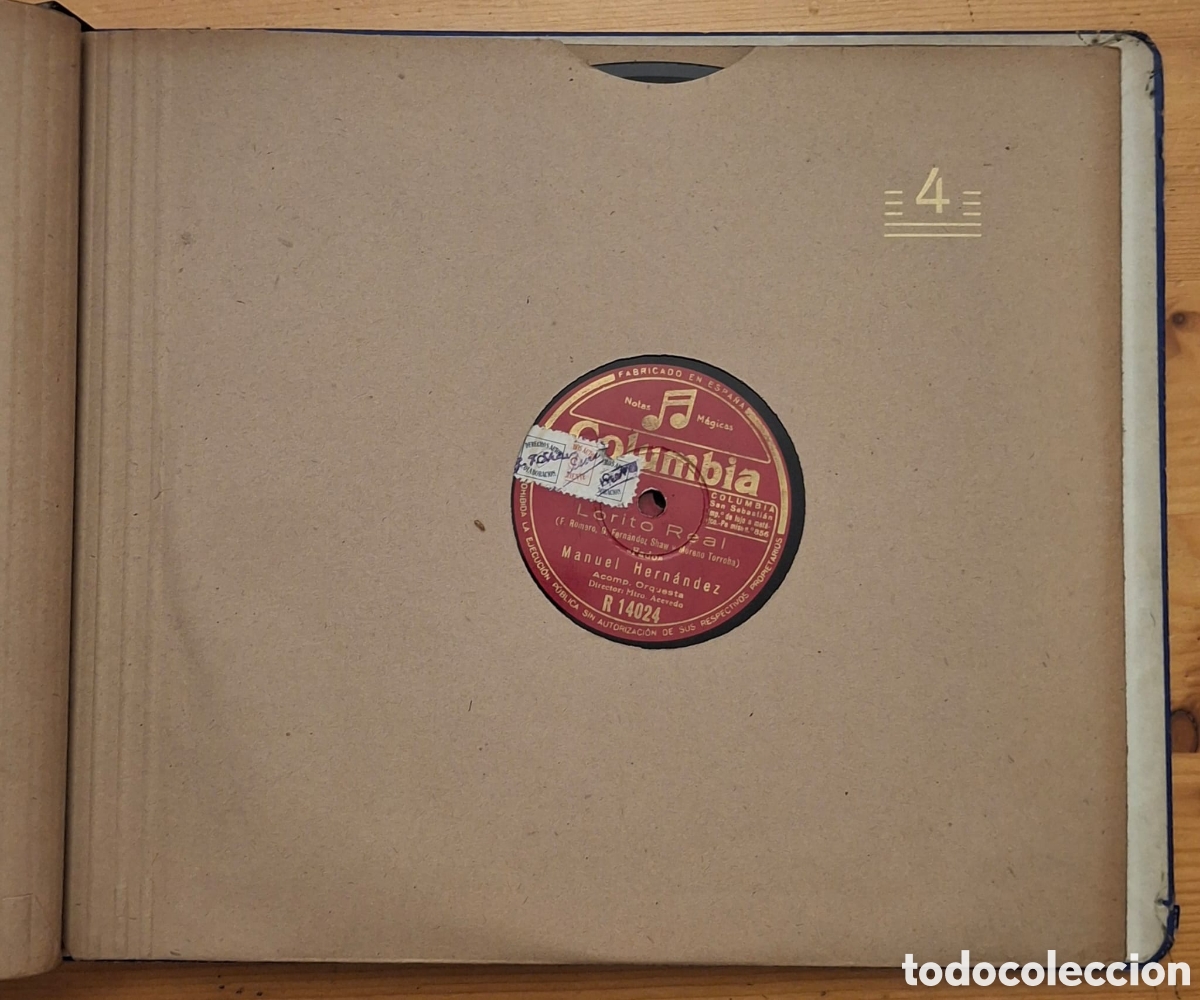 Discos de pizarra: Albun Zarzuela LUISA FERNANDA - Foto 5