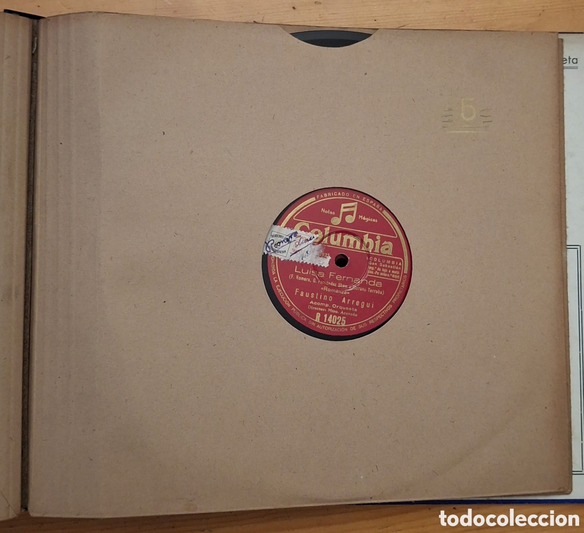 Discos de pizarra: Albun Zarzuela LUISA FERNANDA - Foto 8