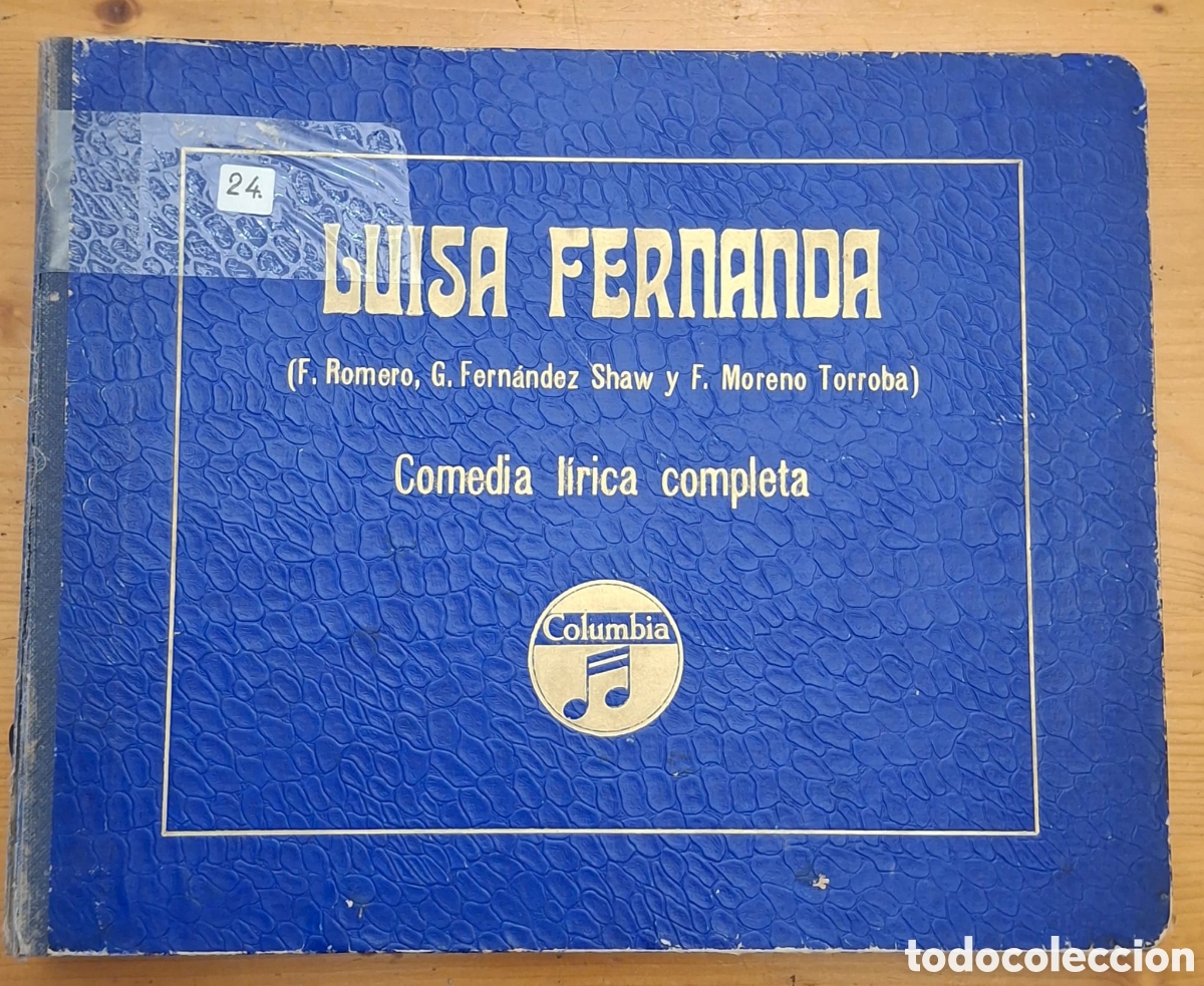 Discos de pizarra: Albun Zarzuela LUISA FERNANDA - Foto 1