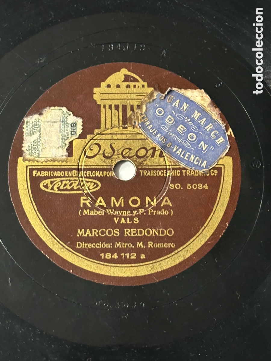 Discos de pizarra: Disco pizarra Marcos redondo Ramona Mabel - Foto 2
