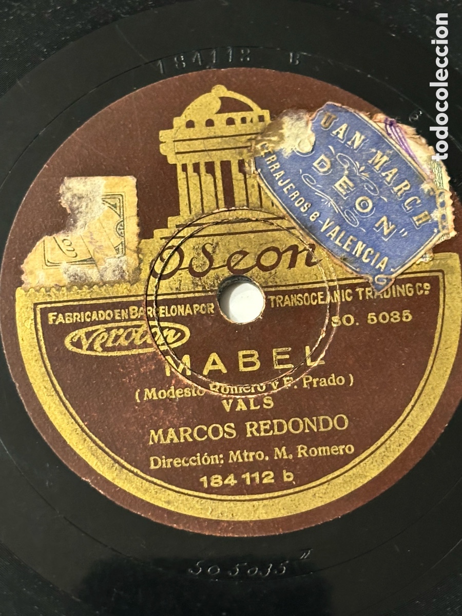 Discos de pizarra: Disco pizarra Marcos redondo Ramona Mabel - Foto 4