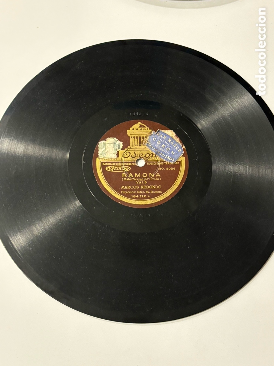 Discos de pizarra: Disco pizarra Marcos redondo Ramona Mabel - Foto 1