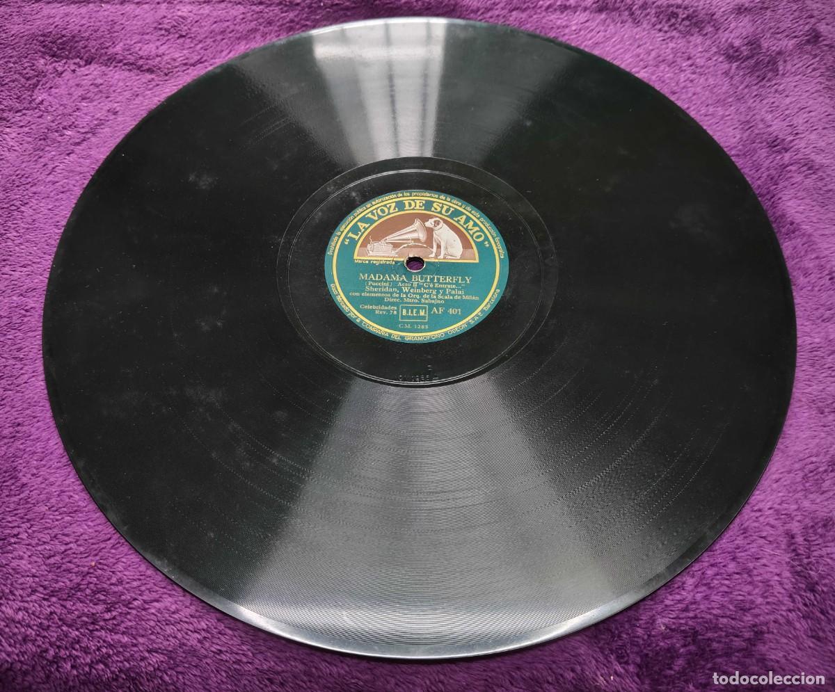 Discos de pizarra: DISCO DE PIZARRA &rdquo;Madama Butterfly&rdquo; (&oacute;pera de Puccini) (1920-1935) - Foto 1
