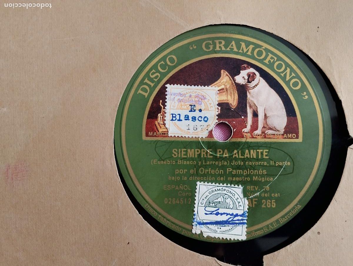 Discos de pizarra: Eusebio Blasco SIEMPRE PALANTE- Joaqu&iacute;n Larregla y Eusebio Blasco, - Foto 4