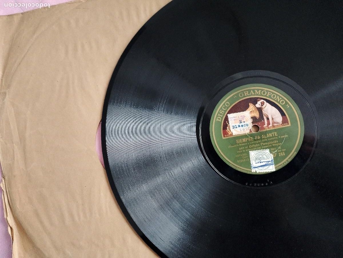 Discos de pizarra: Eusebio Blasco SIEMPRE PALANTE- Joaqu&iacute;n Larregla y Eusebio Blasco, - Foto 5