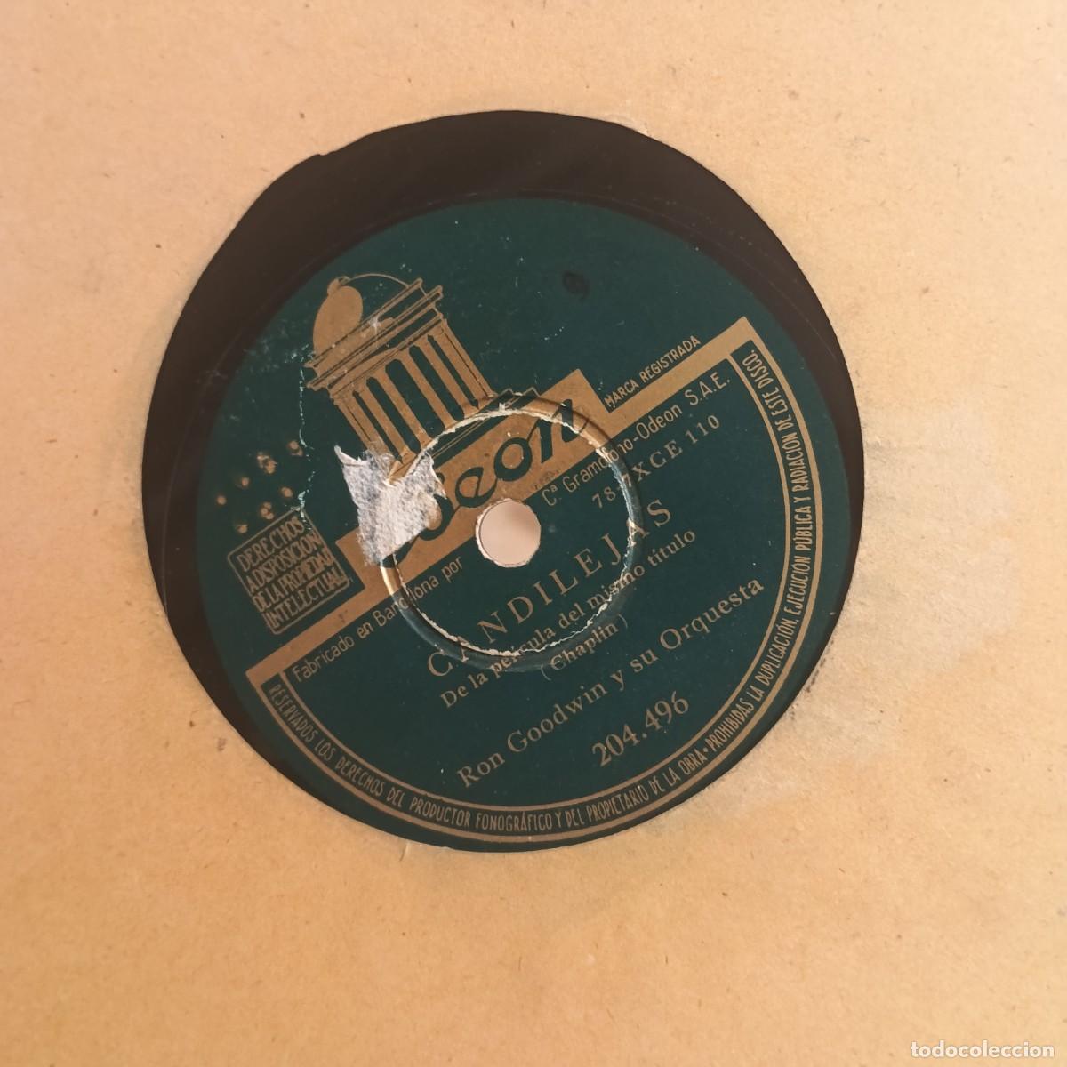 Discos de pizarra: La canci&oacute;n del Moulin rouge (Engwick y Auric)/ Candilejas (Chaplin). - Foto 2