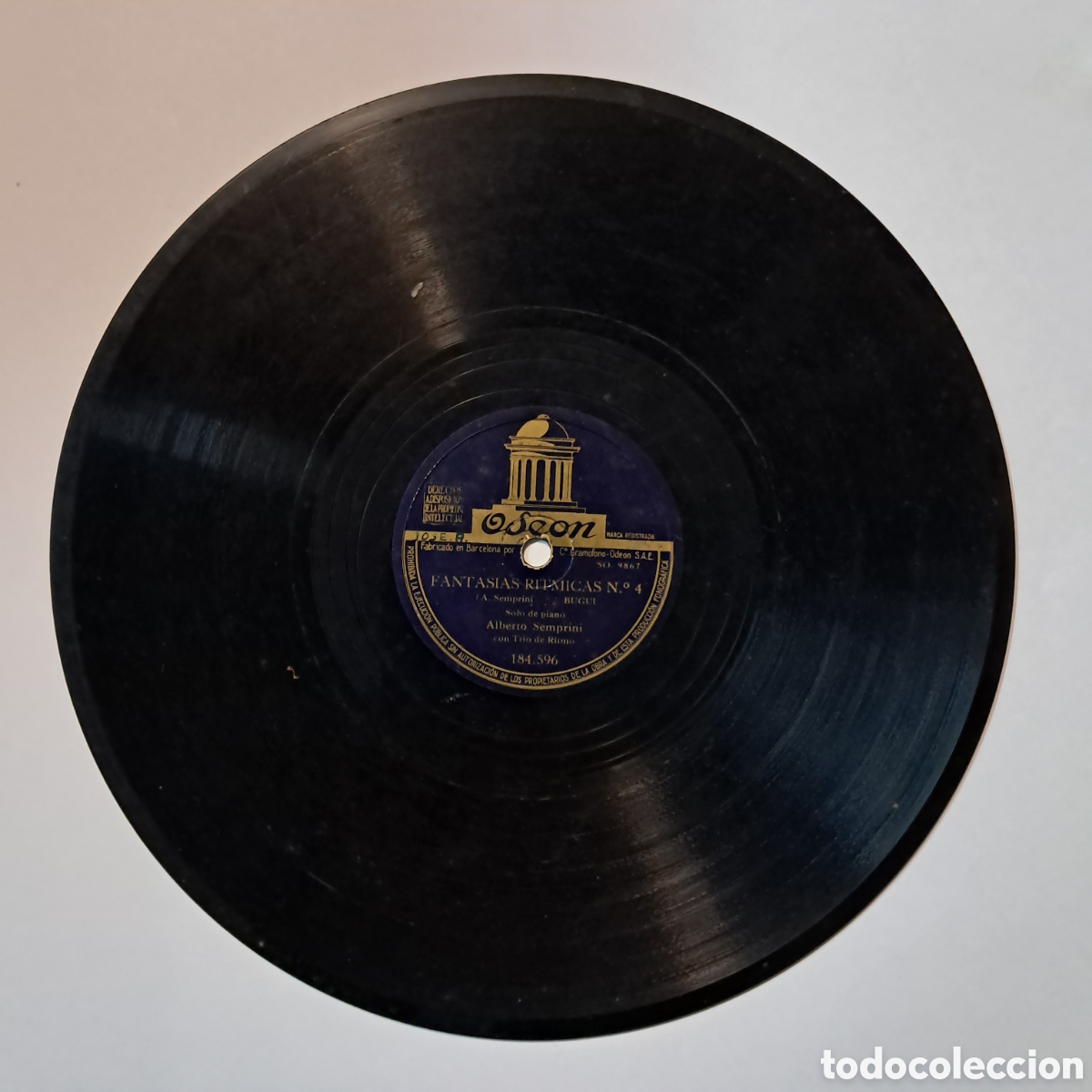 Discos de pizarra: Fantas&iacute;as Ritmicas numero 4, Alberto Semprini - Foto 1