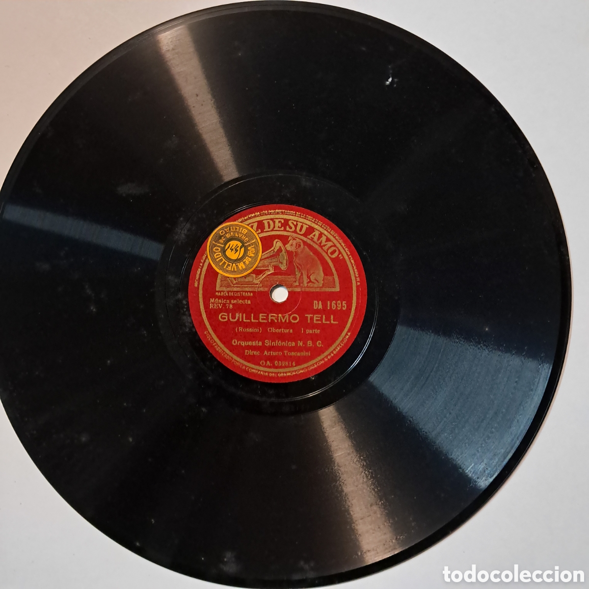 Discos de pizarra: Guillermo Tell, Orquesta sinf&oacute;nica NBC - Foto 1
