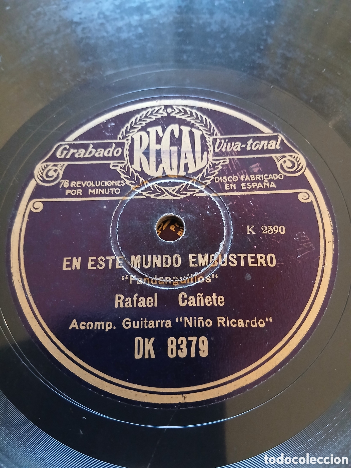 Discos de pizarra: Rafael Ca&ntilde;ete con ni&ntilde;o Ricardo - Foto 3