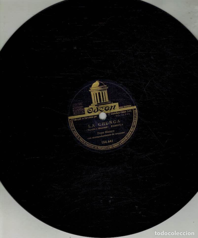 Discos de pizarra: Odeon. La chunga. &iexcl;Ay mi sombrero! - Foto 1