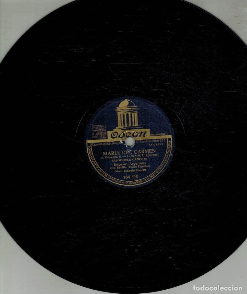 Discos de pizarra: Odeon. Echale guinda al pavo. Maria del Carmen - Foto 1