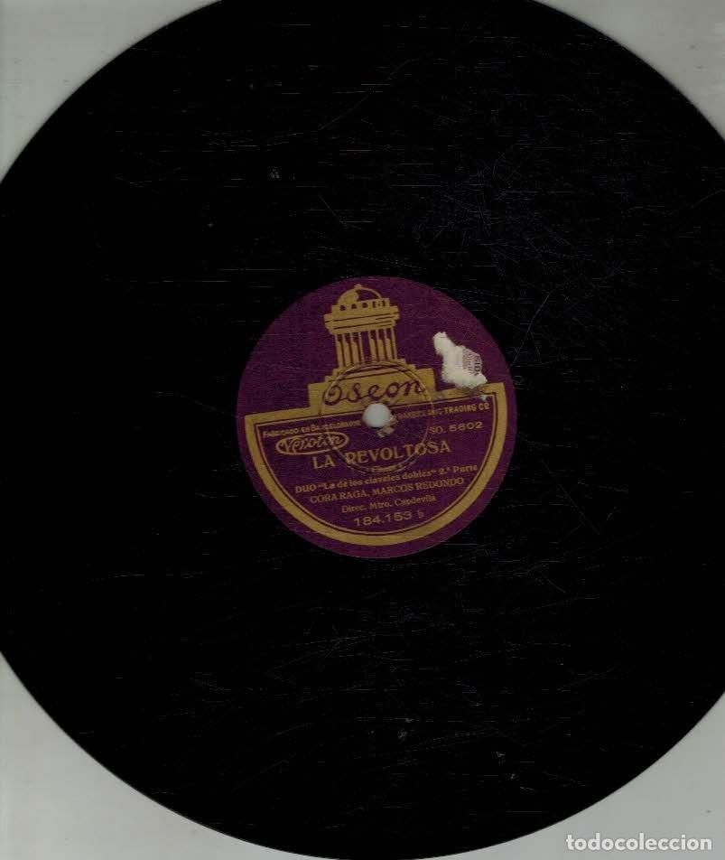 Discos de pizarra: Odeon. La revoltosa. La de los claveles dobles - Foto 1