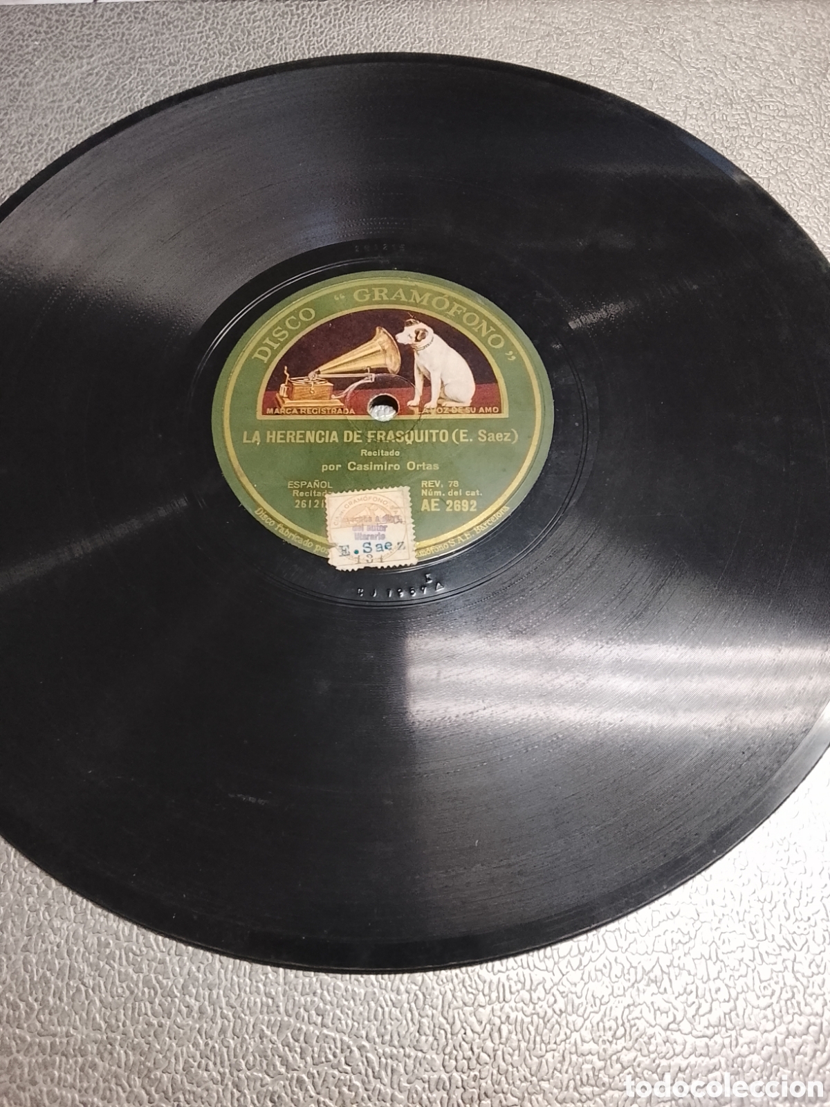 Discos de pizarra: Disco de pizarra la herencia de frasquito recitado - Foto 4