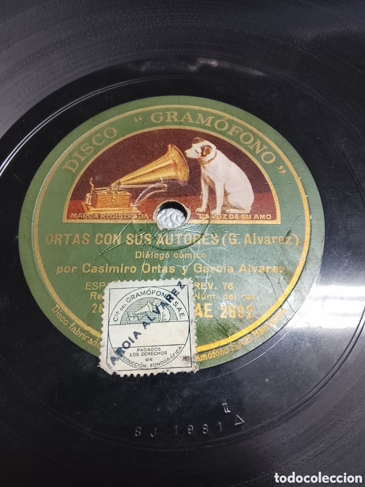 Discos de pizarra: Disco de pizarra la herencia de frasquito recitado - Foto 1