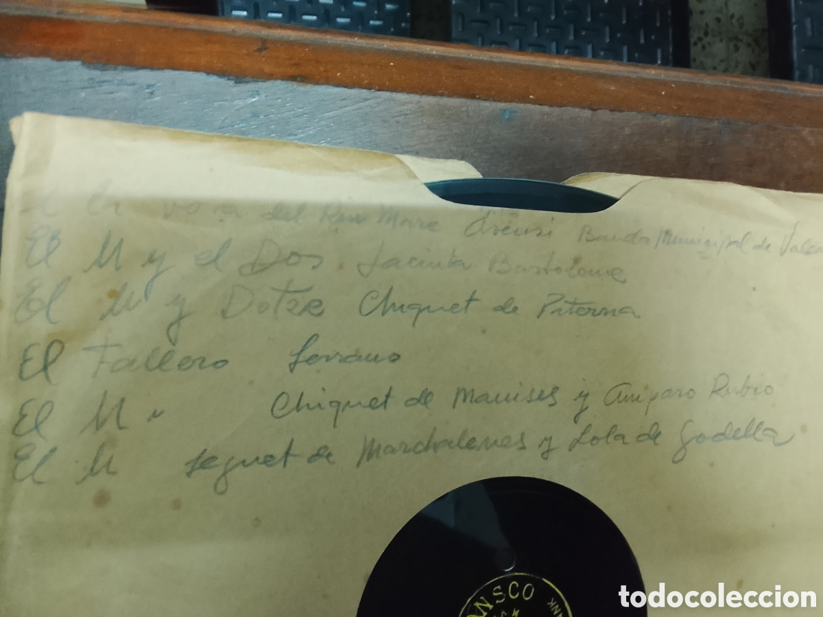 Discos de pizarra: Disco grabado con cantos valencianos - Foto 2