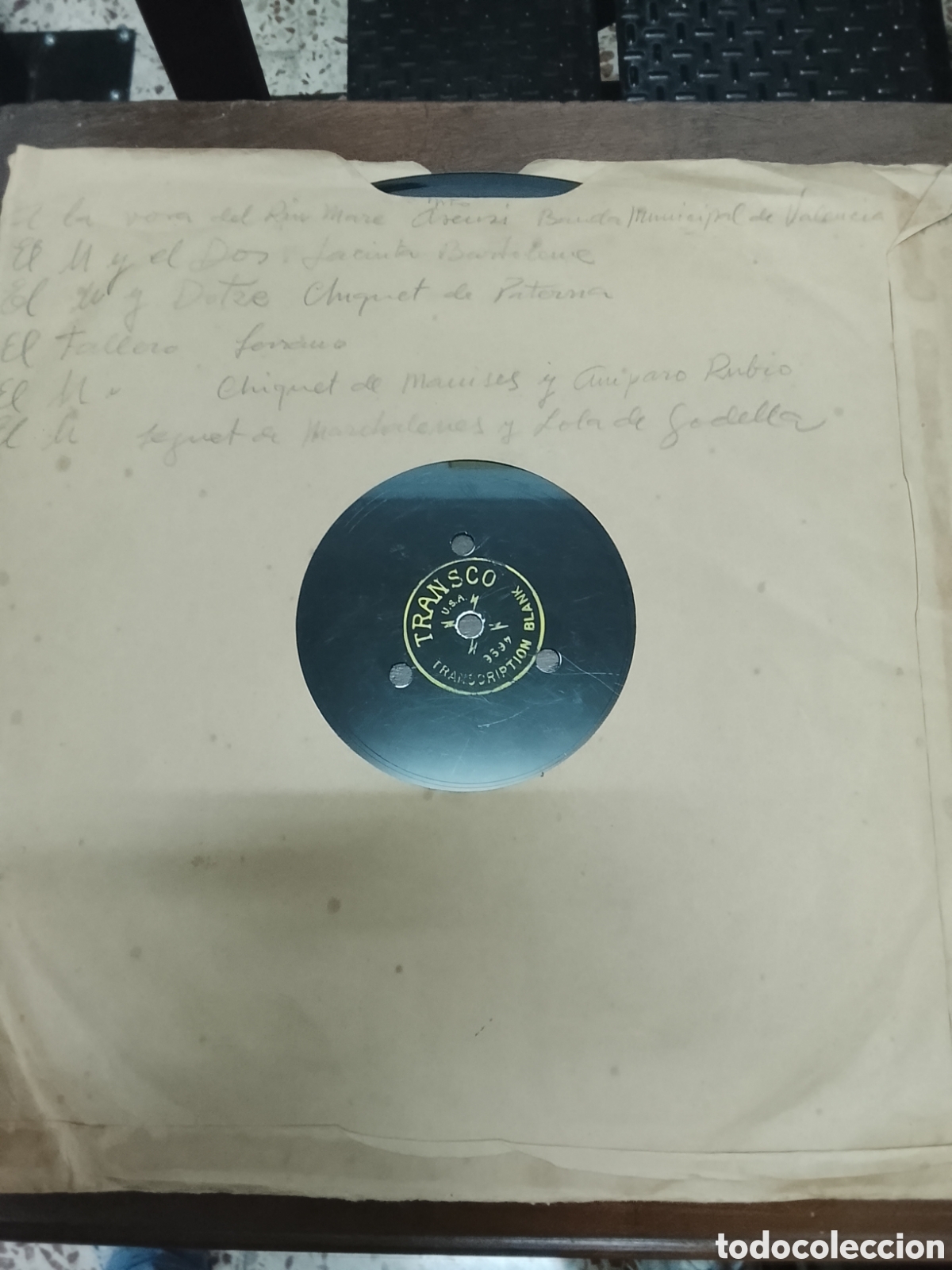Discos de pizarra: Disco grabado con cantos valencianos - Foto 1