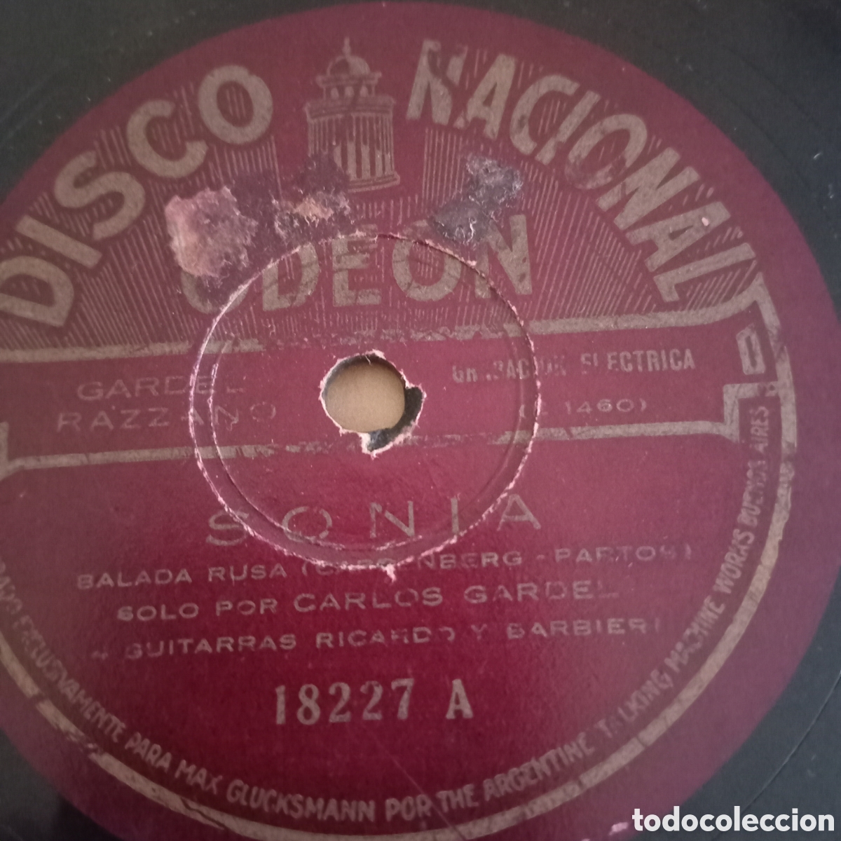 Discos de pizarra: SONIA-C.GARDEL Y SUS Guitarristas - Foto 2