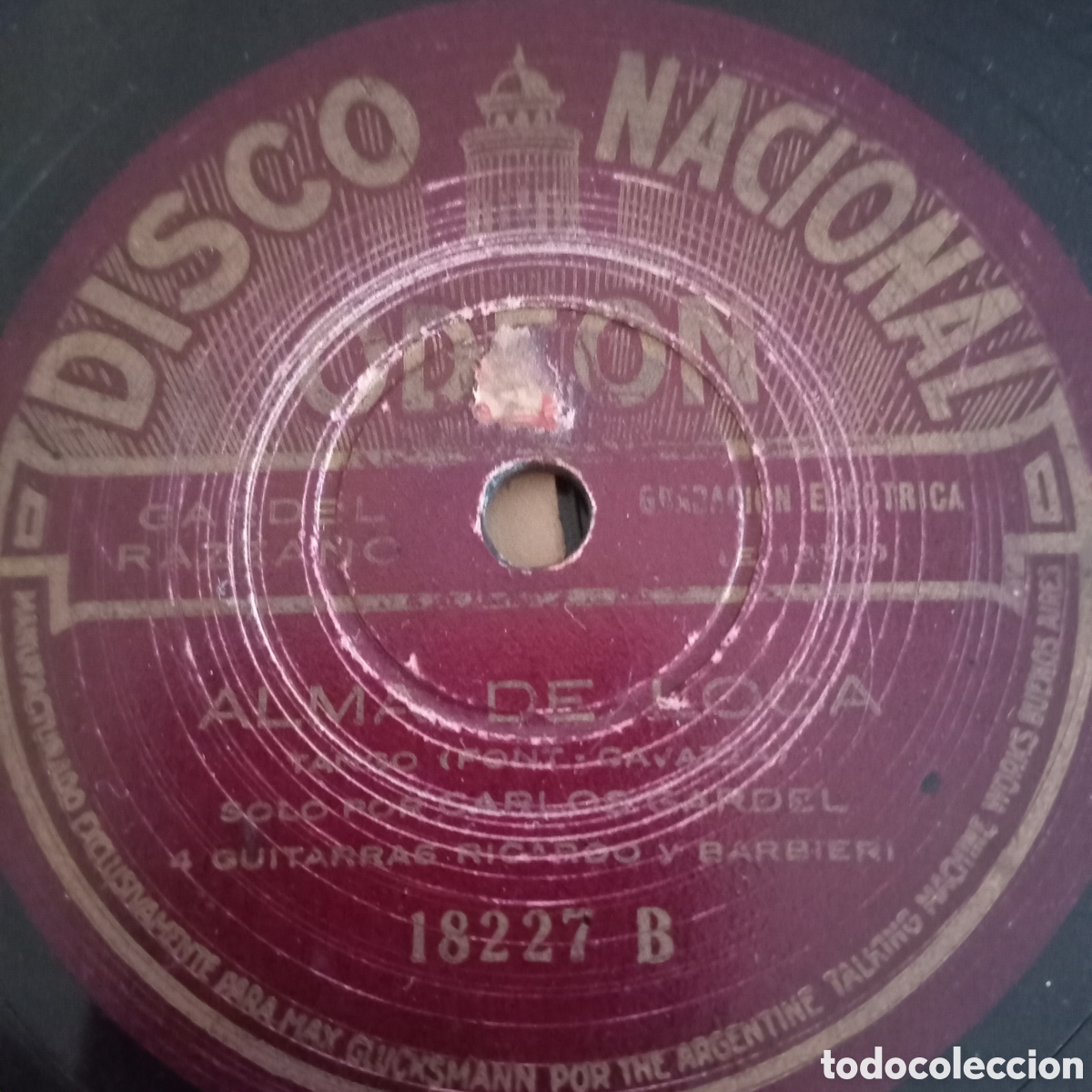 Discos de pizarra: SONIA-C.GARDEL Y SUS Guitarristas - Foto 1