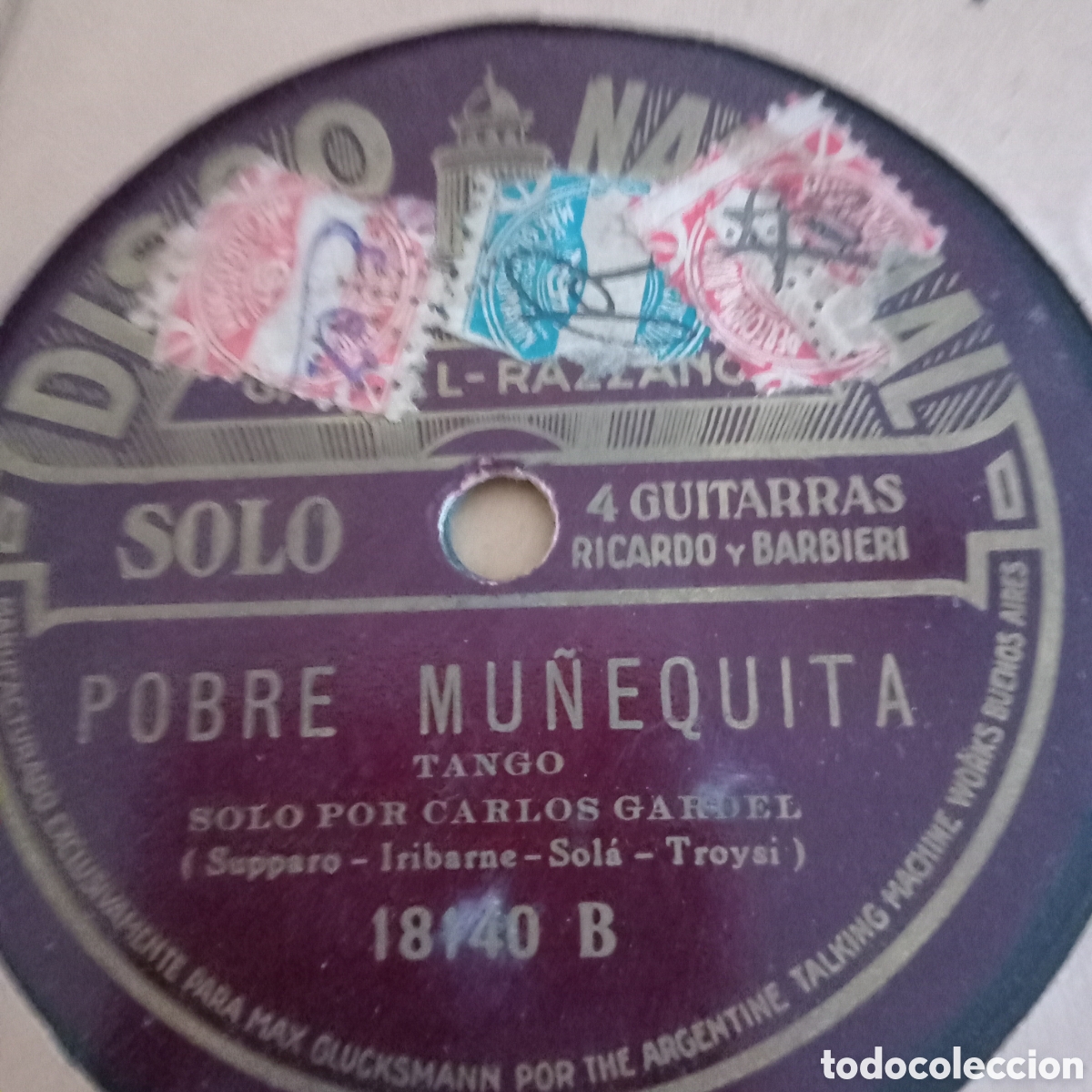 Discos de pizarra: POBRE MU&Ntilde;ETITA- VOLVE.E EL CARi&ntilde;o - Foto 1