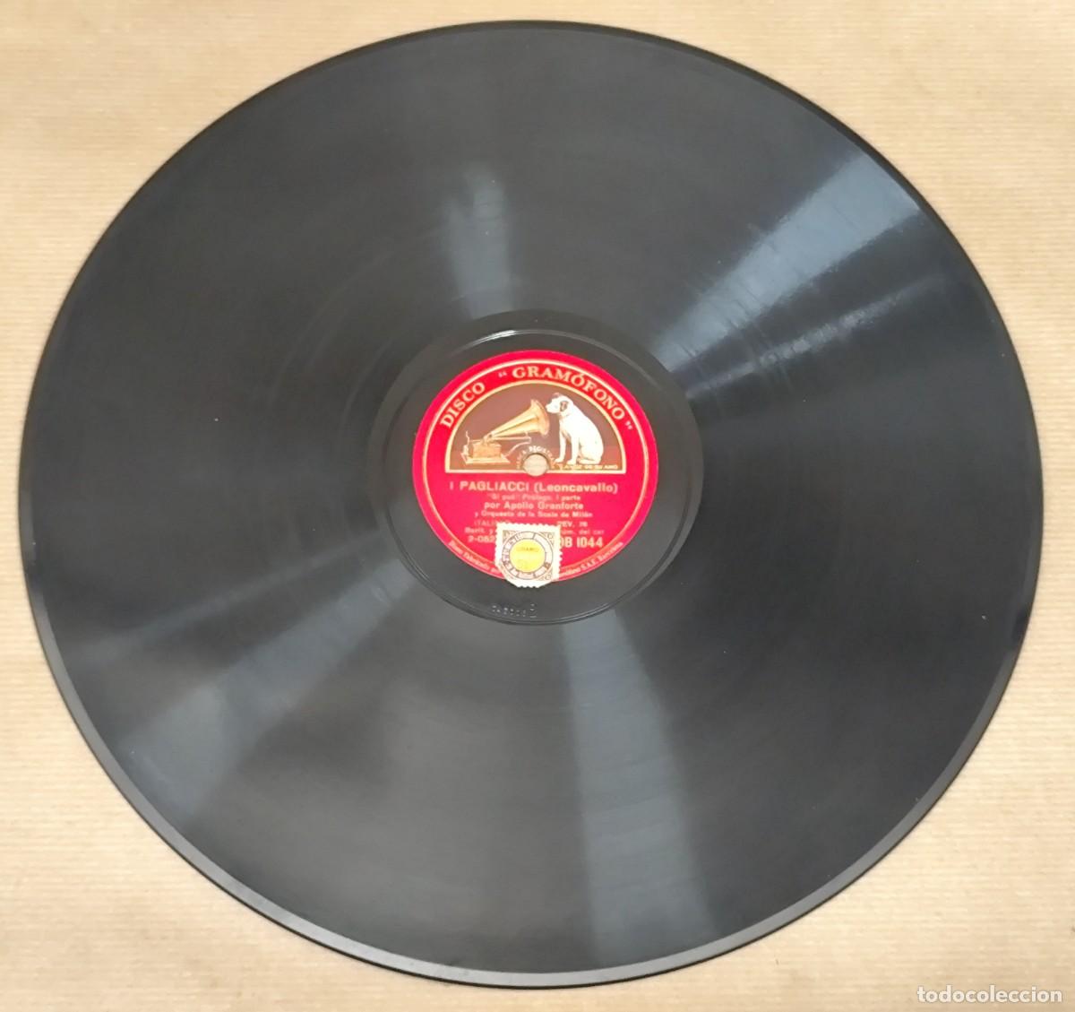 Discos de pizarra: Disco pizarra, I Pagliacci (Leoncavallo) - Foto 1
