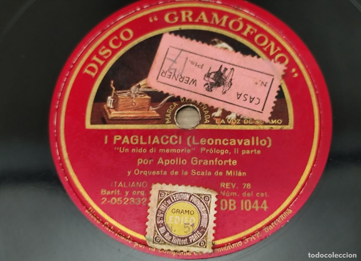 Discos de pizarra: Disco pizarra, I Pagliacci (Leoncavallo) - Foto 4
