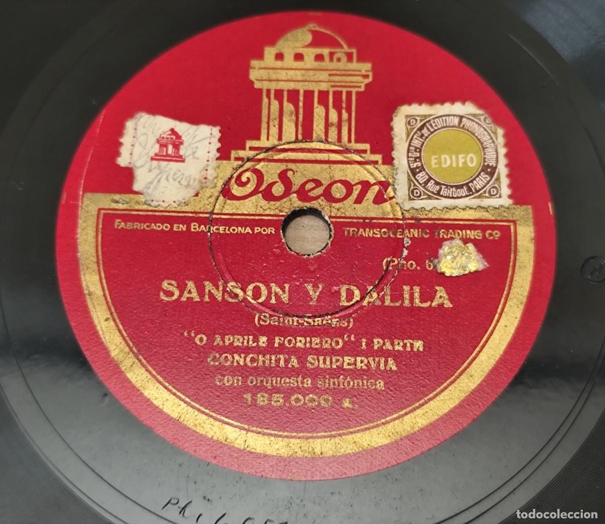 Discos de pizarra: Disco pizarra Sans&oacute;n y Dalila (Saint-Sa&euml;ns) - Foto 2