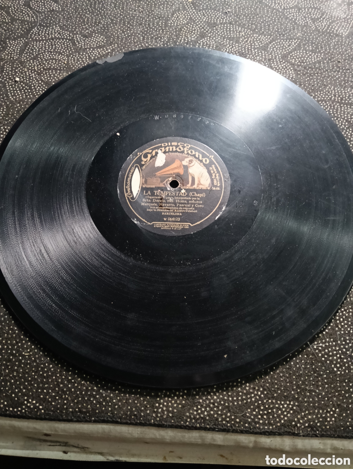 Discos de pizarra: La Tempestad&rdquo; del compositor Ruperto Chap&iacute;.&nbsp;ENV&Iacute;O CERTIFICADO 10&euro; ESPA&Ntilde;A - Foto 3