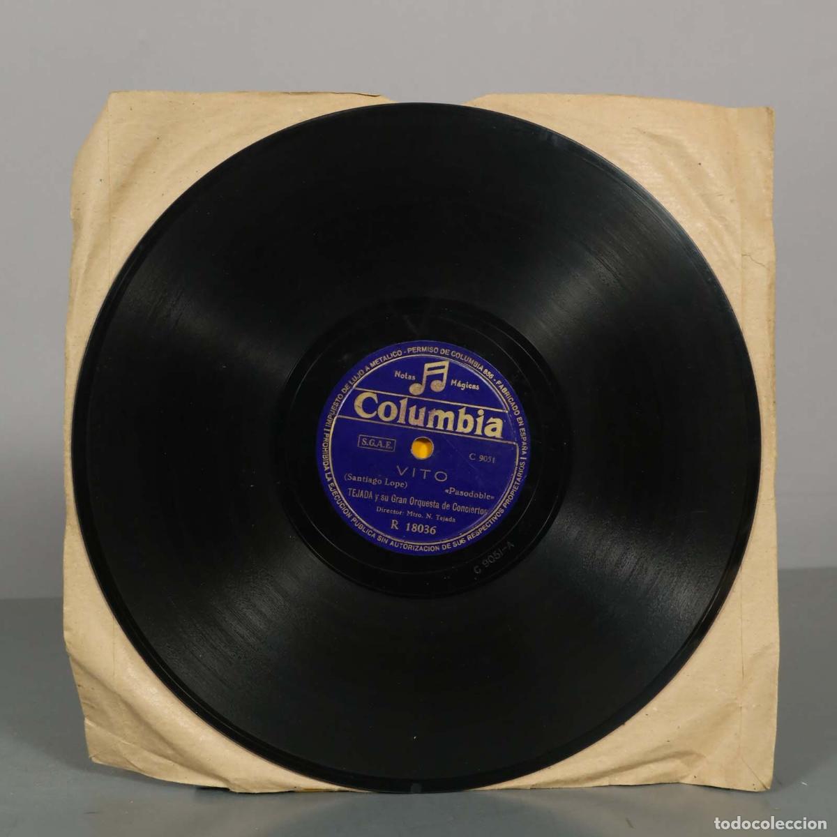 Discos de pizarra: DISCO DE PIZARRA. LA GIRALDA. VITO. TEJADA Y SU GRAN ORQUESTA - Foto 1