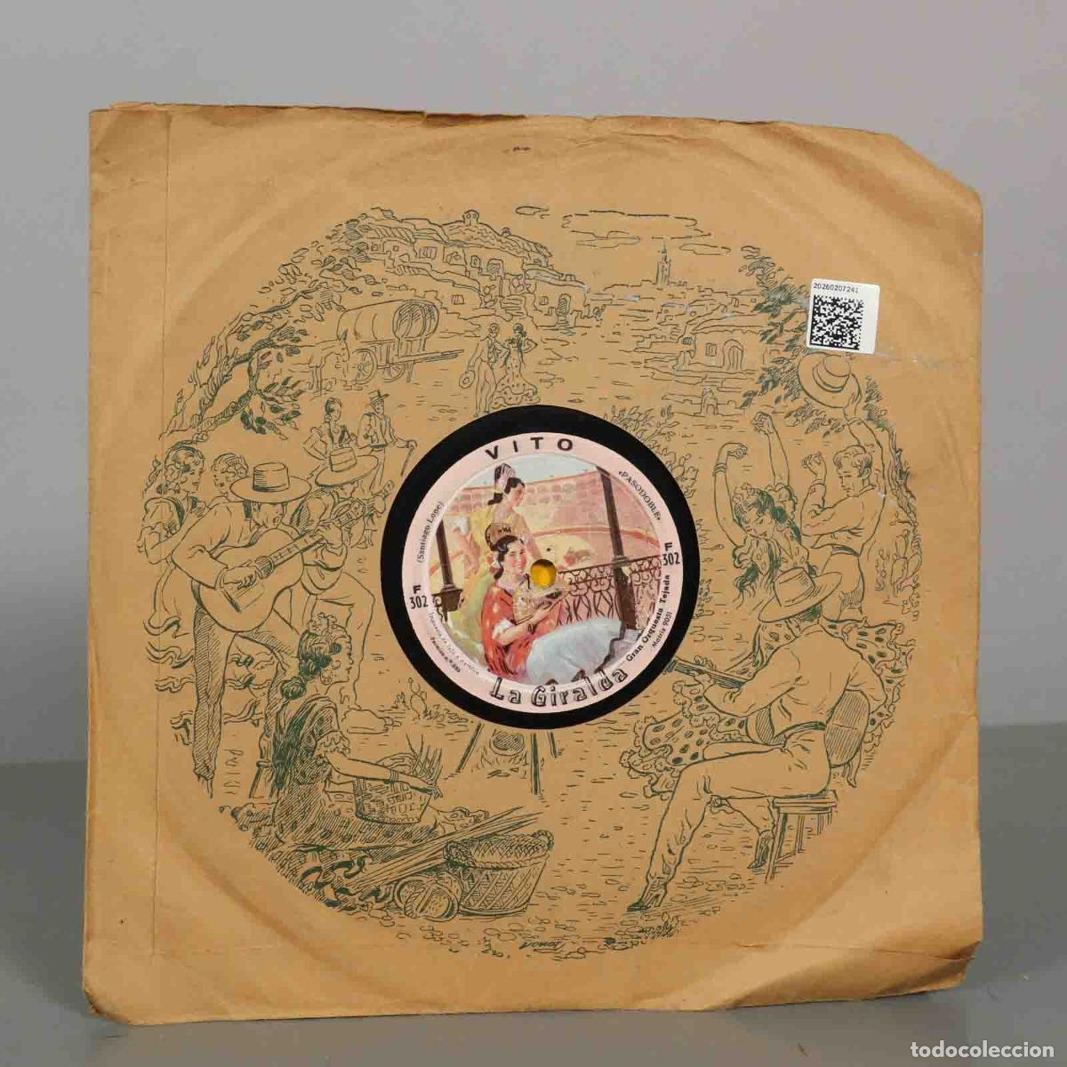 Discos de pizarra: DISCO DE PIZARRA. VITO. GALLITO. GRAN ORQUESTA TEJADA - Foto 1