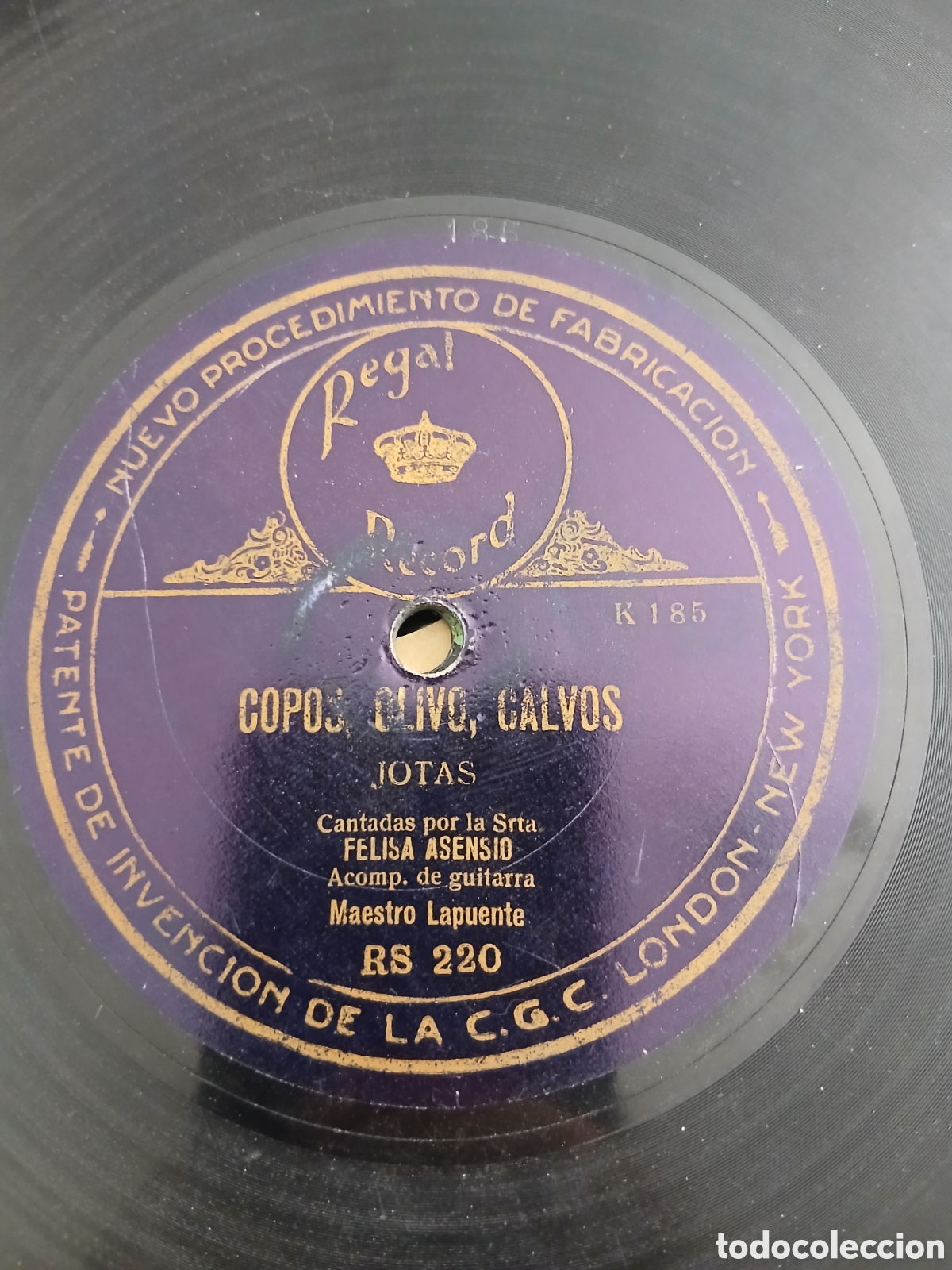 Discos de pizarra: 2 Discos Jotas FELISA ASENSIO - Foto 3