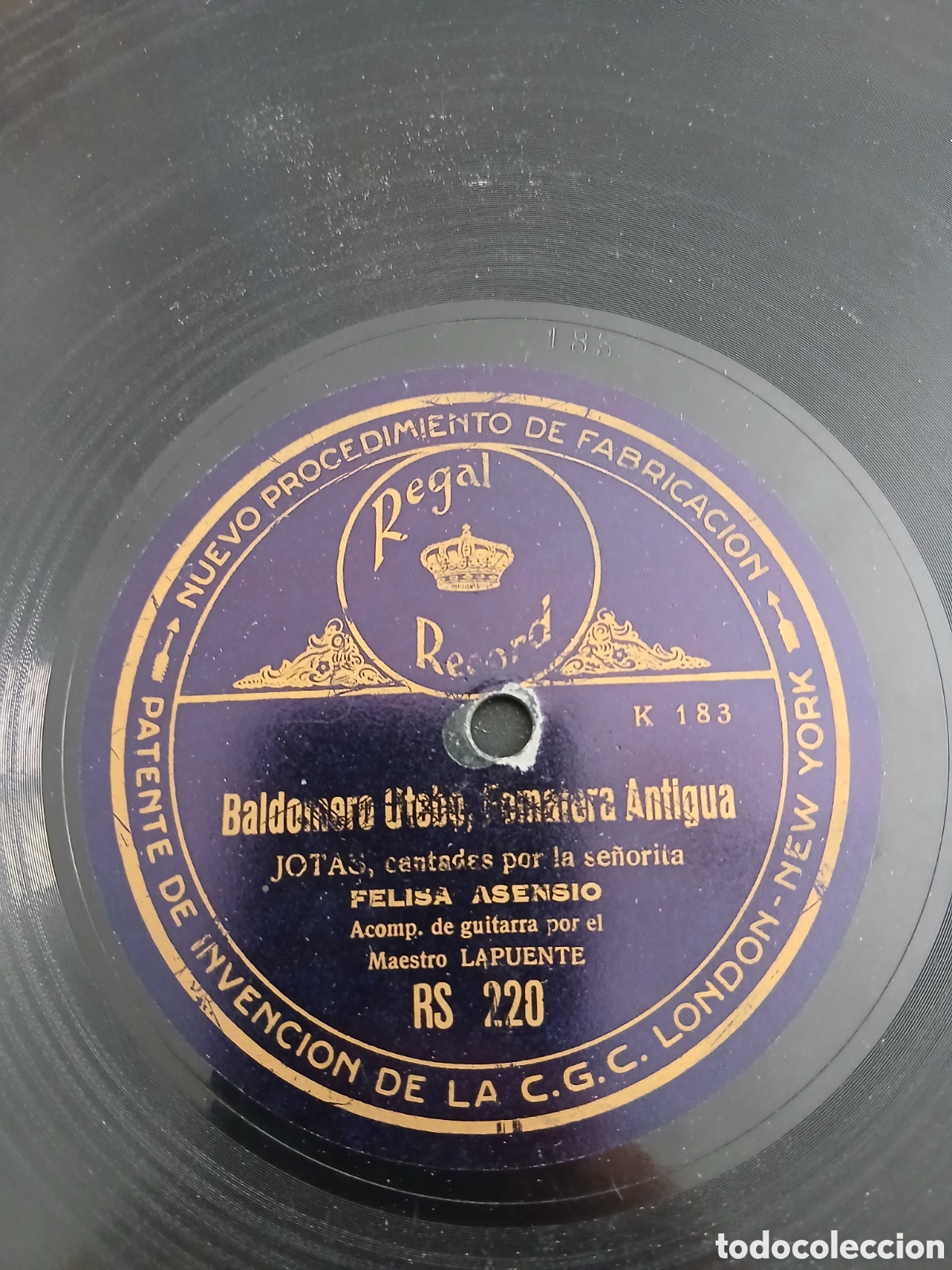 Discos de pizarra: 2 Discos Jotas FELISA ASENSIO - Foto 1
