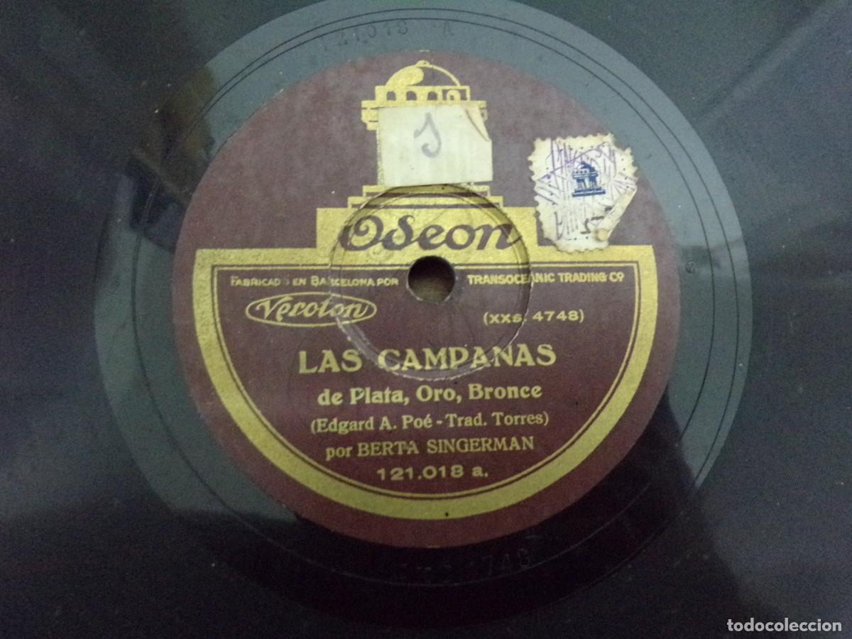 Discos de pizarra: ESTAMOS LIQUIDANDO. disco pizzarra. las campanas de plata - las campanas de hierro. Singerman. Po&eacute;. - Foto 3