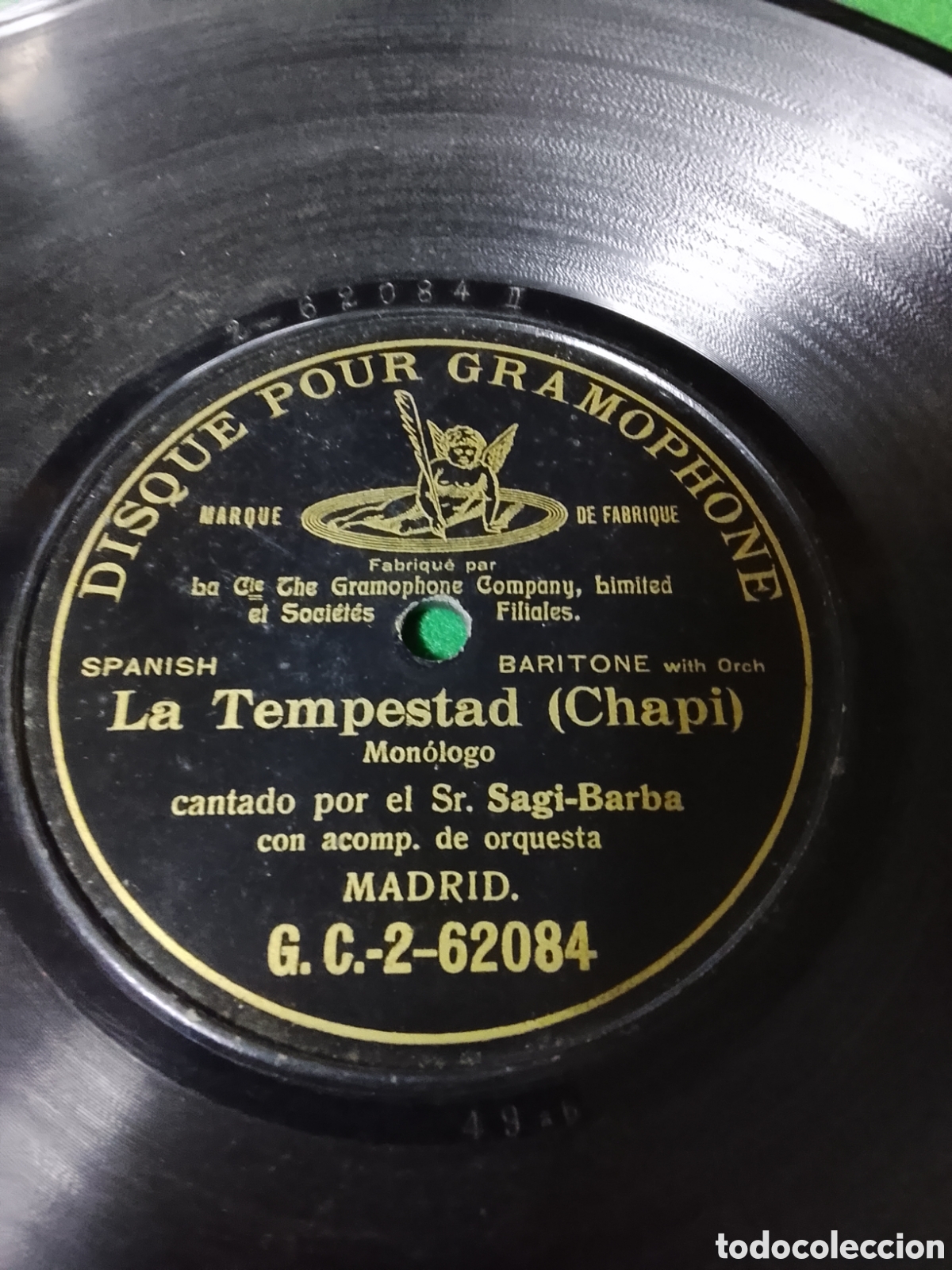 Discos de pizarra: Disco de pizarra la tempestad chapi - Foto 1