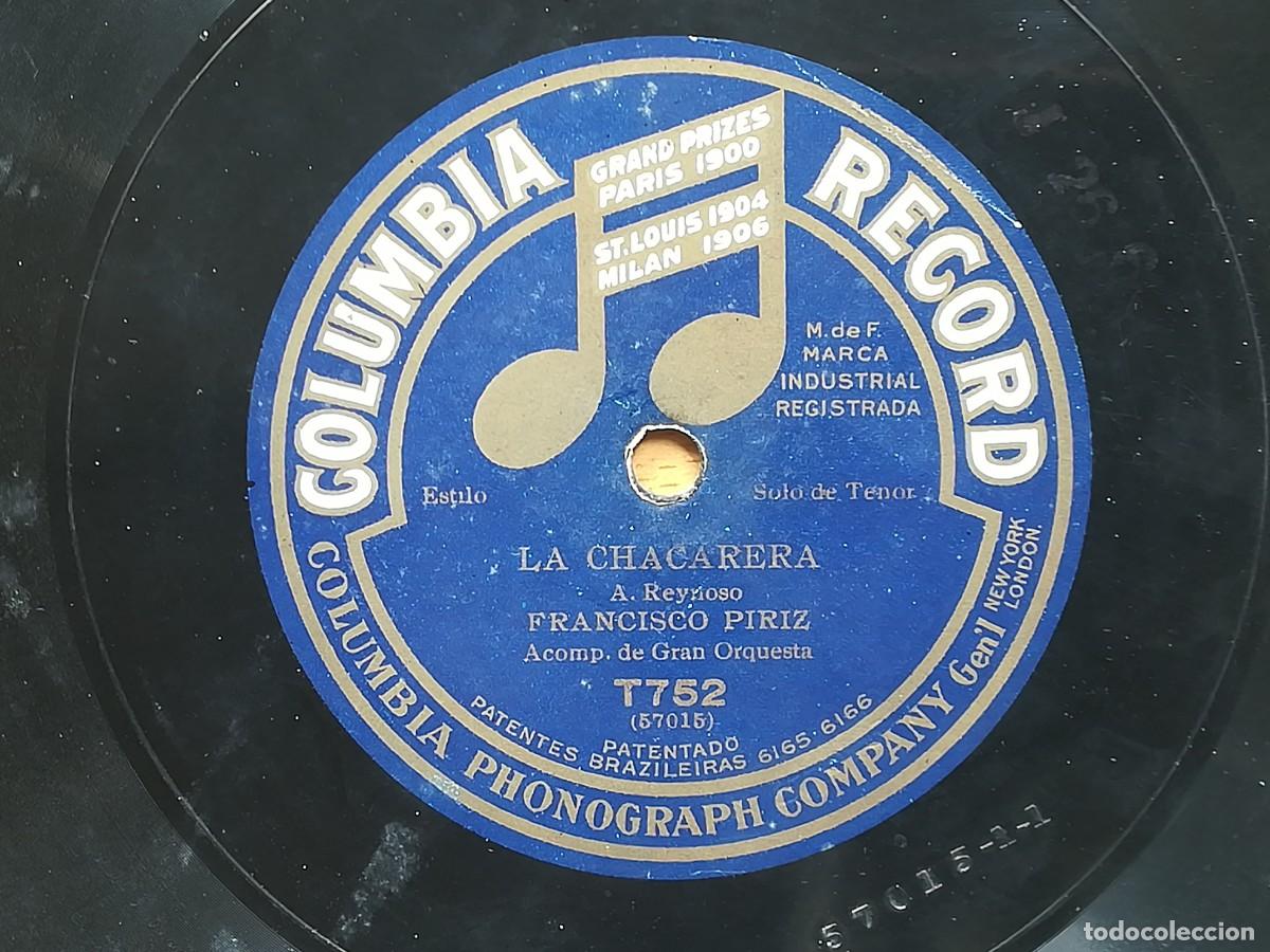 Discos de pizarra: Guardia Nacional. La Chacarera. Francisco Piriz y Orquesta. - Foto 2