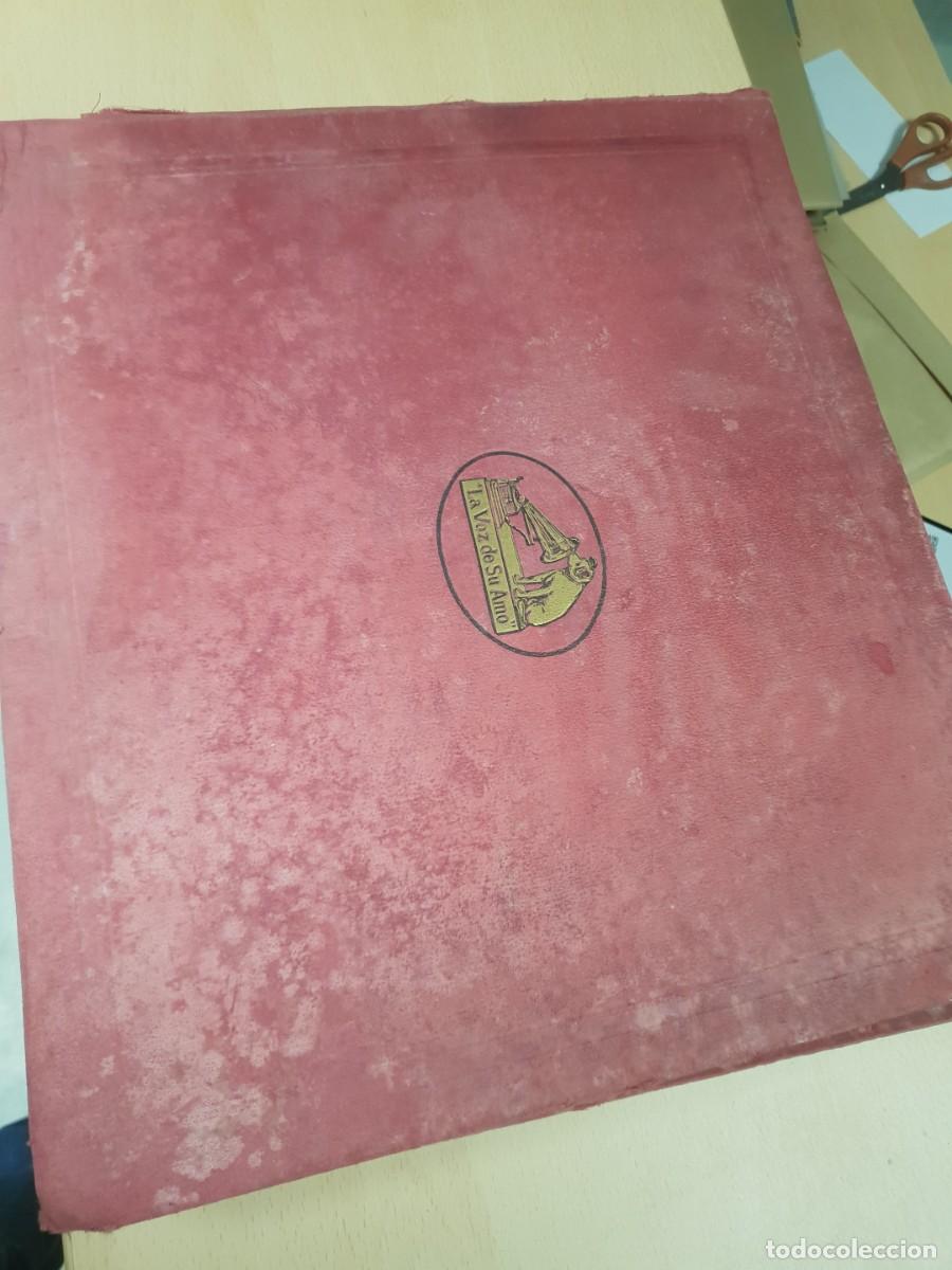 Discos de pizarra: Lote de 12 discos de pizarra en album - Foto 1
