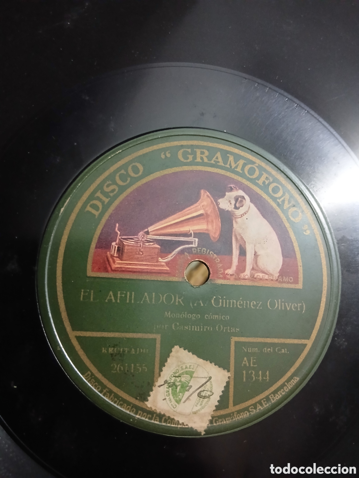 Discos de pizarra: 10 Discos de Pizarra 78rpm Comicos y ventriloquia - Foto 13