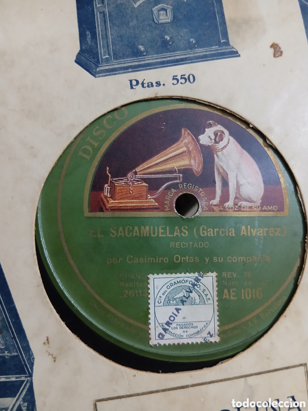 Discos de pizarra: 10 Discos de Pizarra 78rpm Comicos y ventriloquia - Foto 17