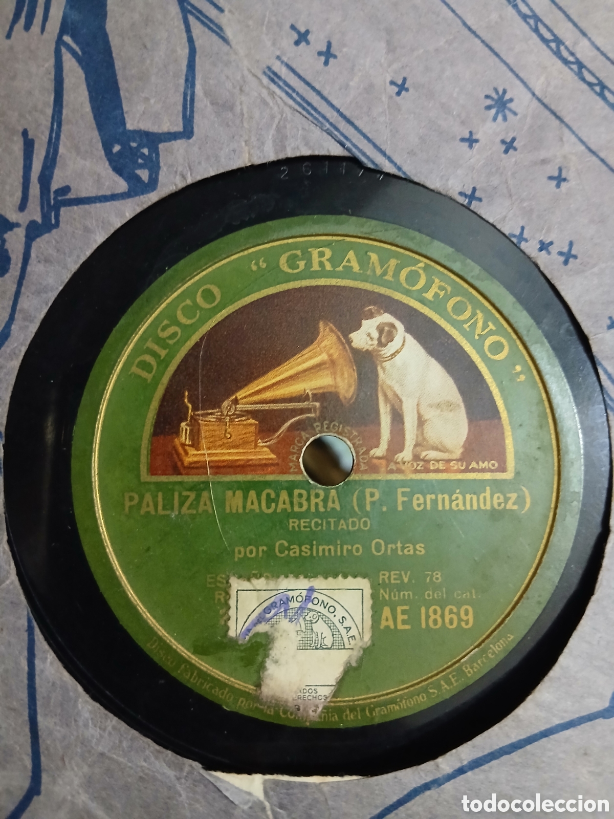 Discos de pizarra: 10 Discos de Pizarra 78rpm Comicos y ventriloquia - Foto 19
