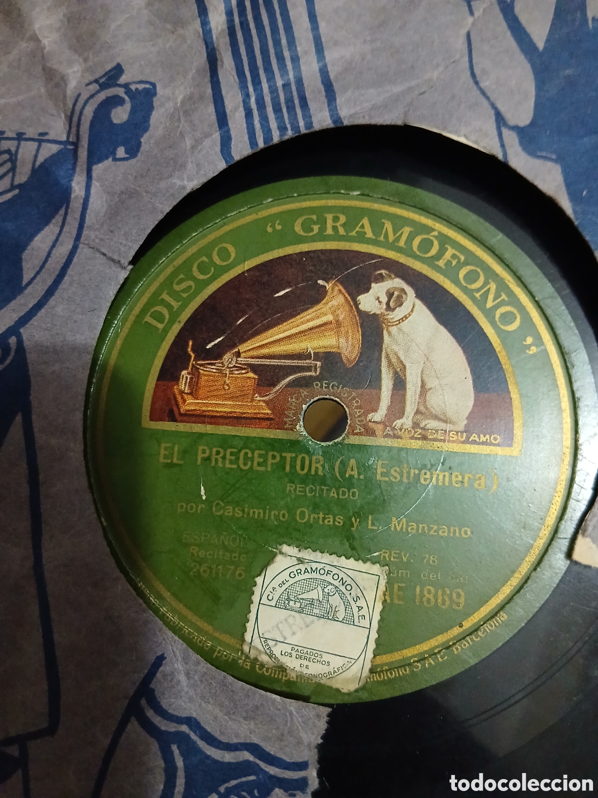 Discos de pizarra: 10 Discos de Pizarra 78rpm Comicos y ventriloquia - Foto 20