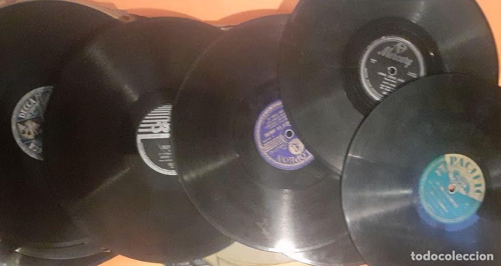 Disques en gomme-laque: Lote de 24 discos Vintage, Fonograficos de 78(RPM), formato Gramofono SP de 10'=25cm. 250/270gr. Gom