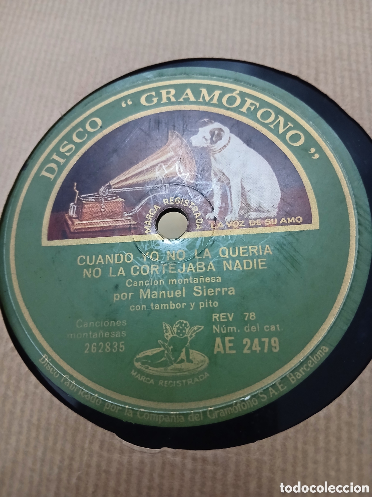 Discos de pizarra: 2 Discos Manuel Sierra Cancion Monta&ntilde;esa - Foto 2