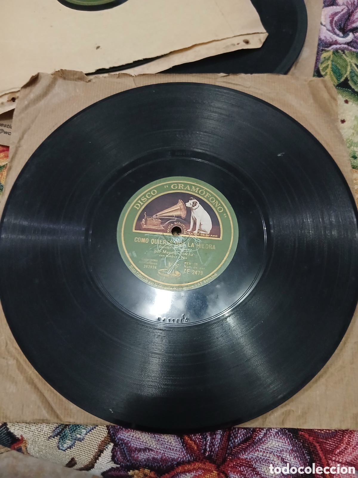 Discos de pizarra: 2 Discos Manuel Sierra Cancion Monta&ntilde;esa - Foto 3