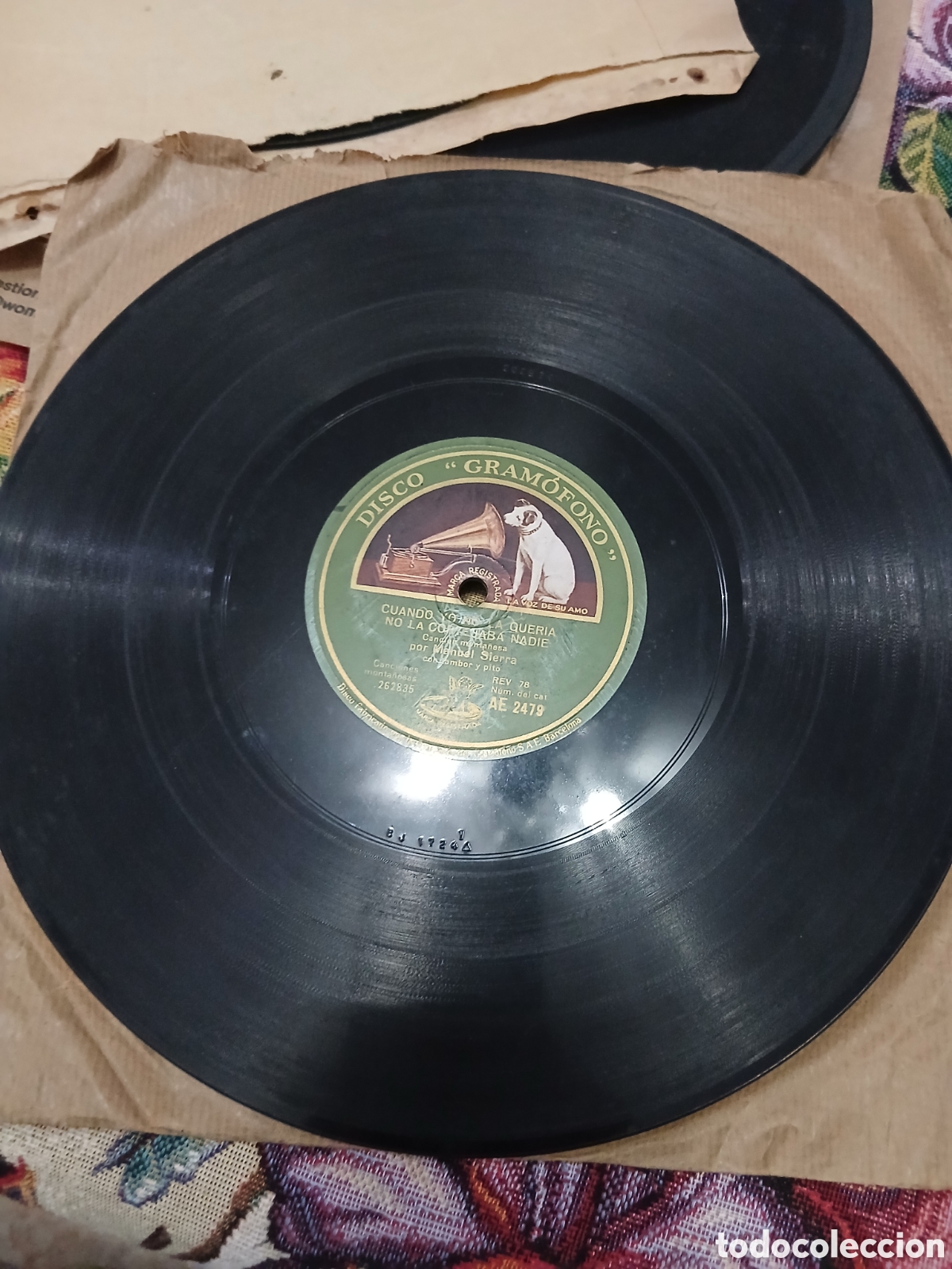 Discos de pizarra: 2 Discos Manuel Sierra Cancion Monta&ntilde;esa - Foto 4