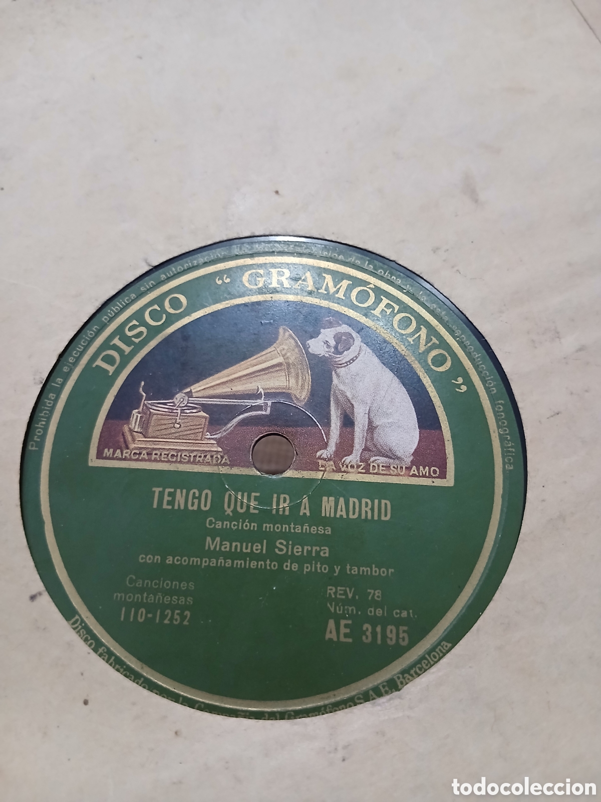 Discos de pizarra: 2 Discos Manuel Sierra Cancion Monta&ntilde;esa - Foto 5