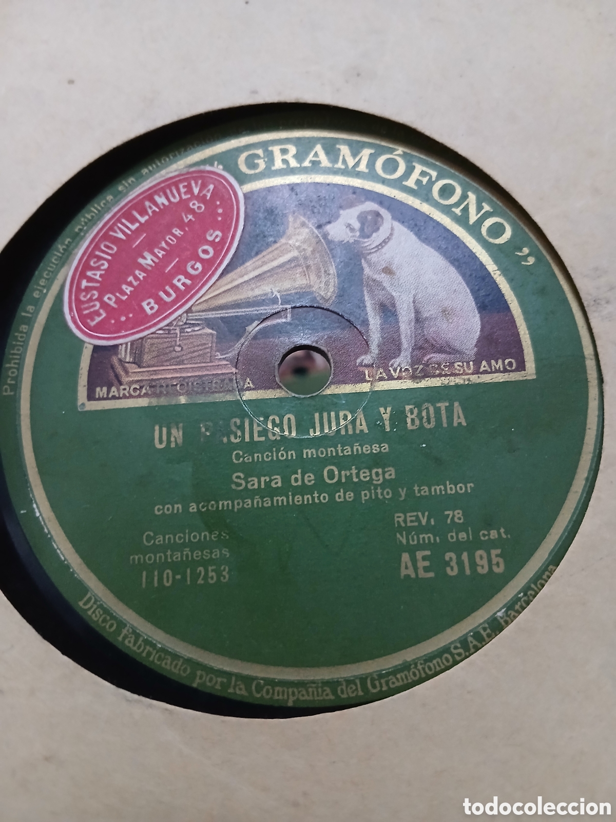 Discos de pizarra: 2 Discos Manuel Sierra Cancion Monta&ntilde;esa - Foto 6