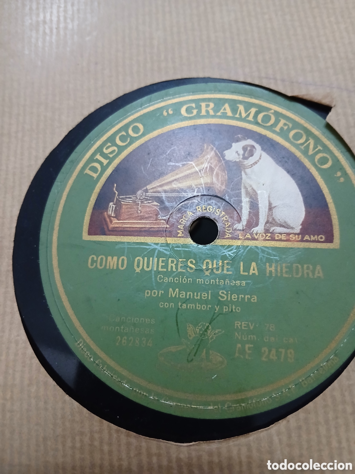 Discos de pizarra: 2 Discos Manuel Sierra Cancion Monta&ntilde;esa - Foto 1