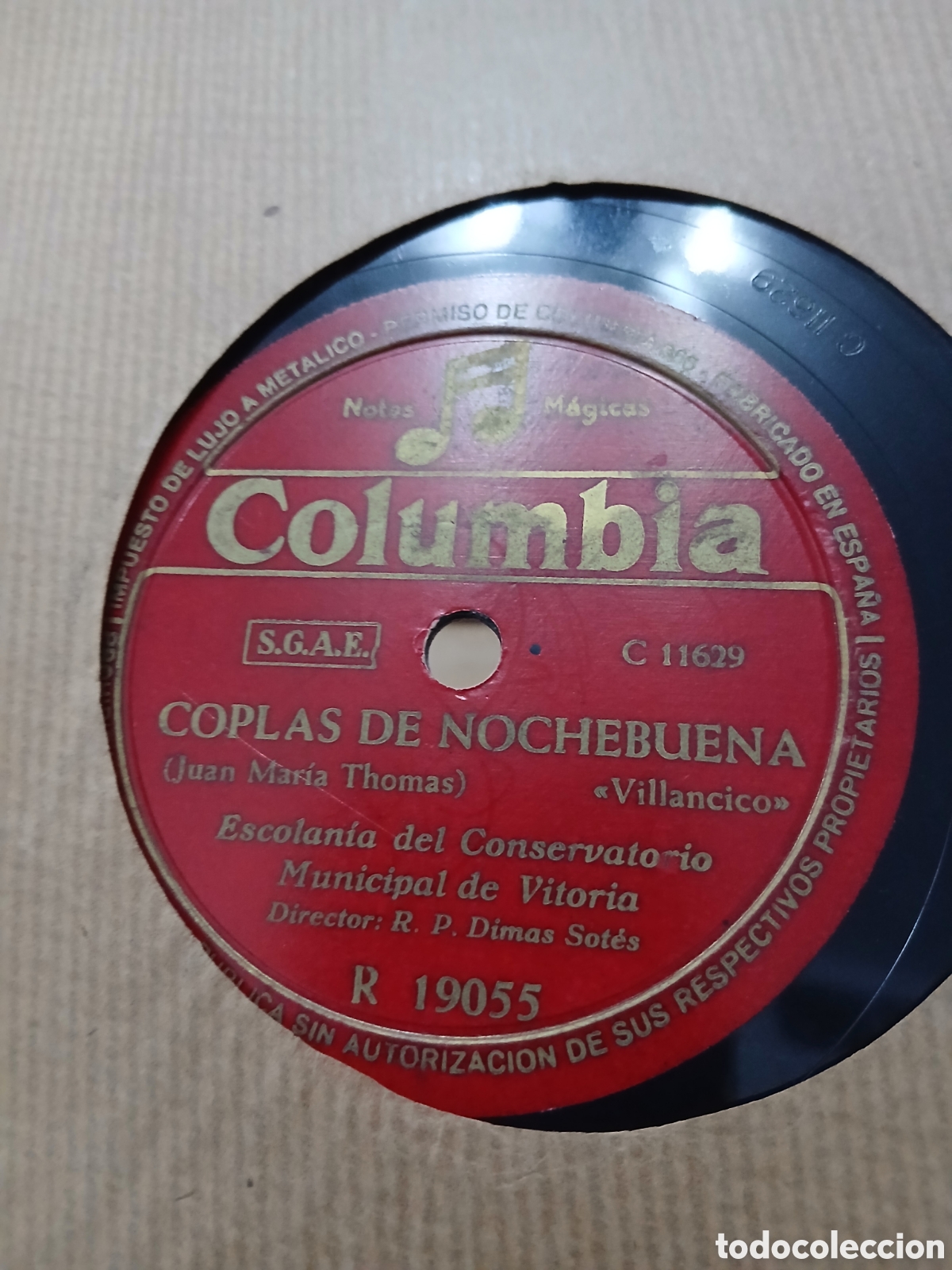 Discos de pizarra: 3 Discos Vascos Felipe Suso, M Isabel de Uralde - Foto 6